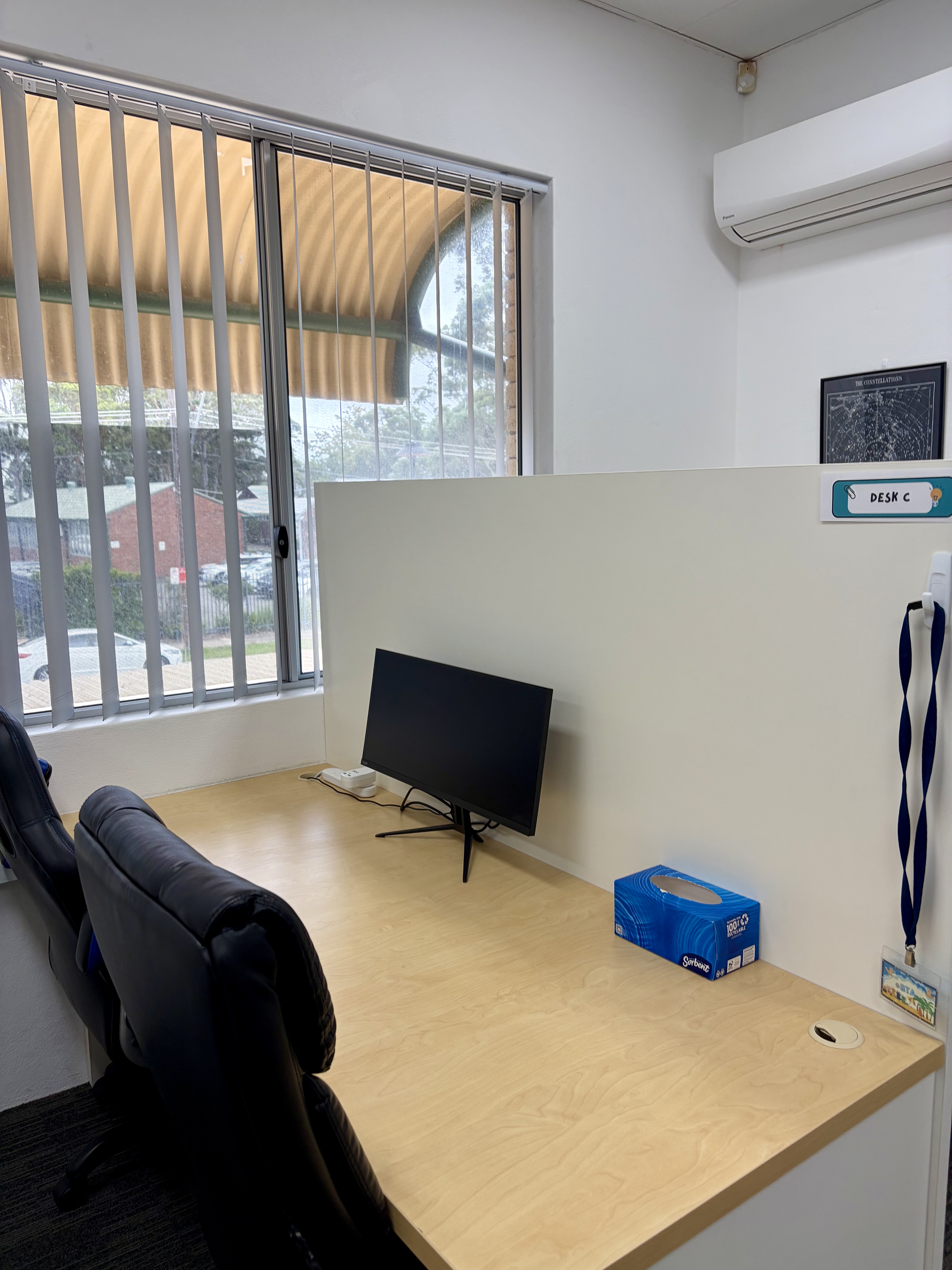 Professional hot desk workspace in Forestville, Sydney — Northern Beaches Coworking