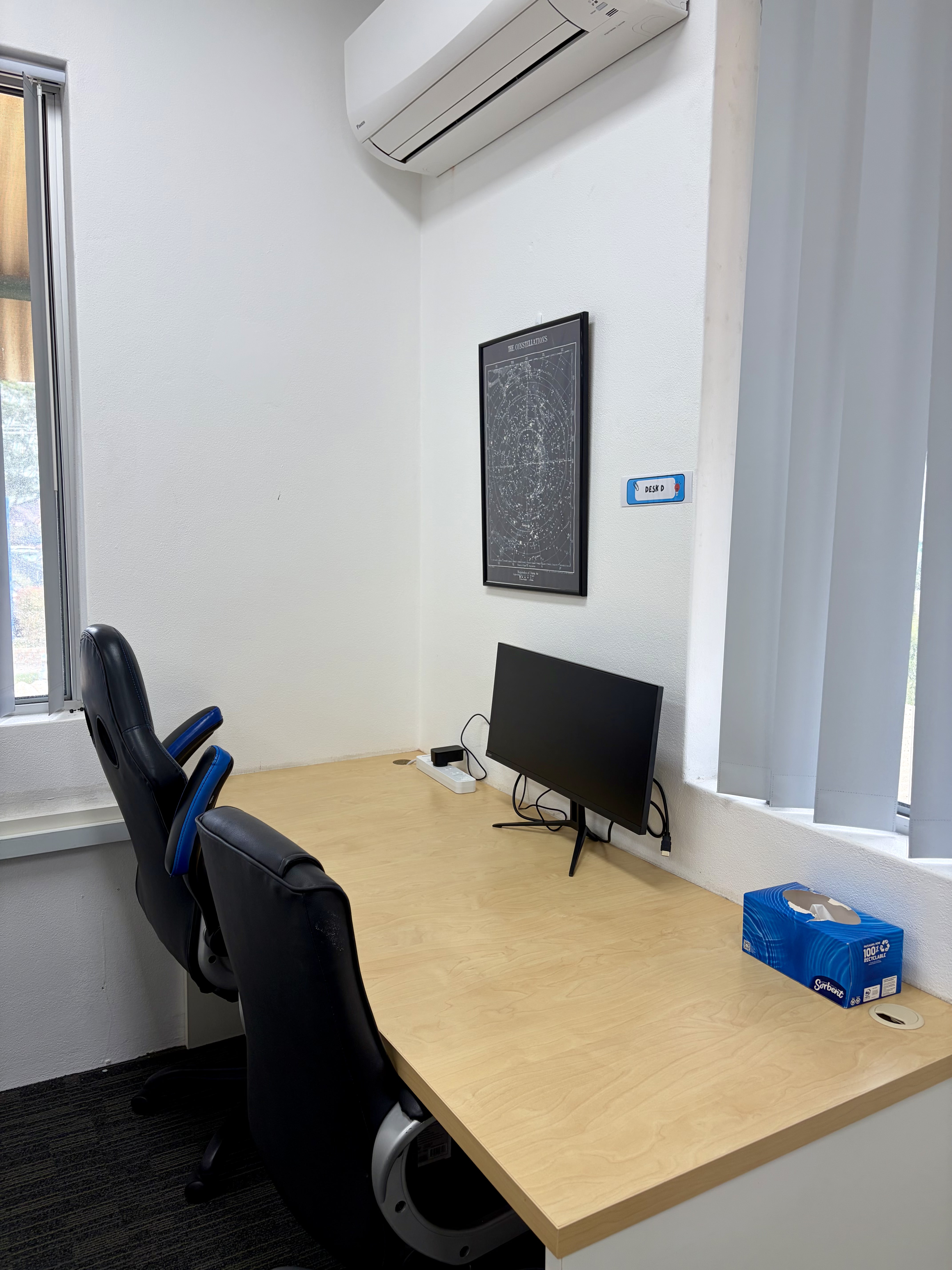 Professional hot desk workspace in Forestville, Sydney — Northern Beaches Coworking